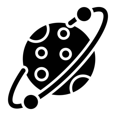 Yörünge Vektörü Simgesi Tasarım İllüstrasyonu