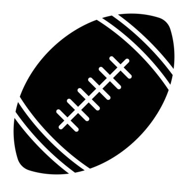 Rugby Vektör Simgesi Tasarım İllüstrasyonu