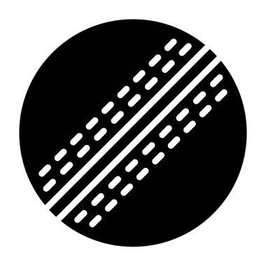 Kriket topu Vektör Simgesi Tasarım İllüstrasyonu