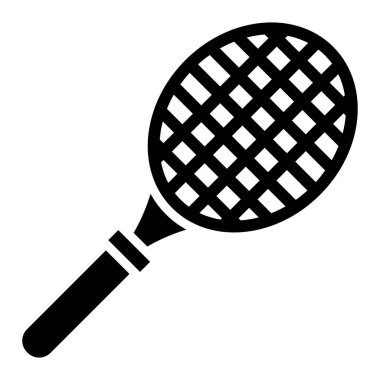 Tenis raketi Vektör Simgesi Tasarım İllüstrasyonu