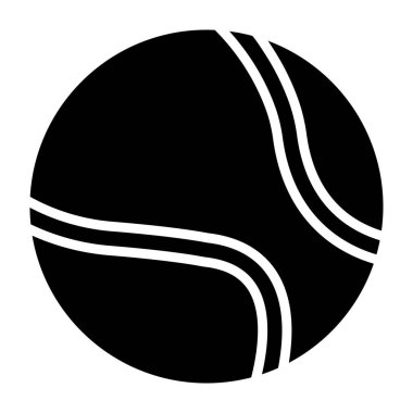 Tenis topu Vektör Simgesi Tasarım İllüstrasyonu