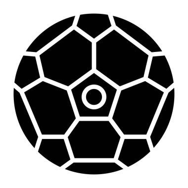 Futbol Vektörü Simgesi Tasarım İllüstrasyonu