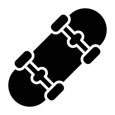 Kaykay Vektörü Simgesi Tasarım İllüstrasyonu