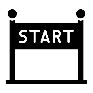 Vektör Simgesi Tasarım Resmini Başlat