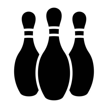 Bowling lobutları Vektör Simgesi Tasarım İllüstrasyonu