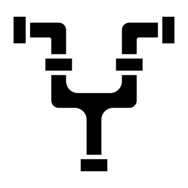 Boru Vektörü Simgesi Tasarım İllüstrasyonu