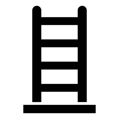 Merdiven Vektörü Simgesi Tasarım İllüstrasyonu
