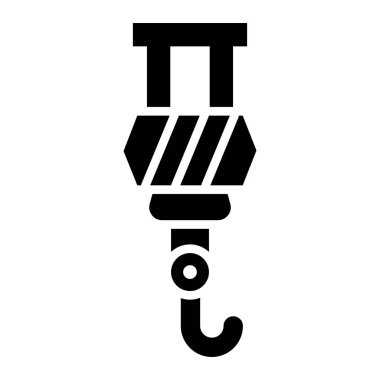 Turna kancası Vektör Simgesi Tasarım Çizimi