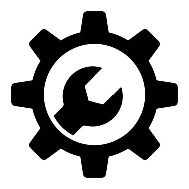 Bakım Vektörü Simgesi Tasarım İllüstrasyonu