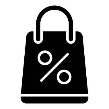 Alışveriş Torbası Vektör Simgesi Tasarımı İllüstrasyonu
