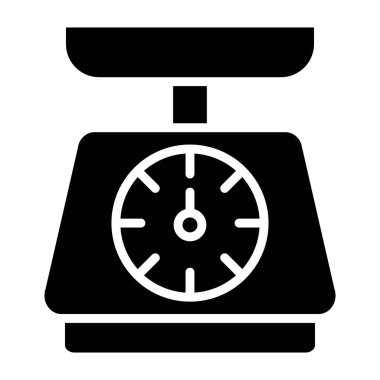 Ağırlık Vektörü Simgesi Tasarım İllüstrasyonu