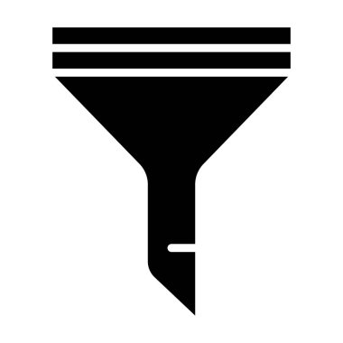 Filtre Vektörü Simgesi Tasarım İllüstrasyonu