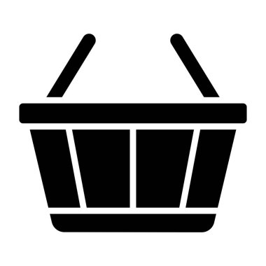 Sepet Vektörü Simgesi Tasarım İllüstrasyonu