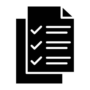 Liste Vektörü Simgesi Tasarım İllüstrasyonu