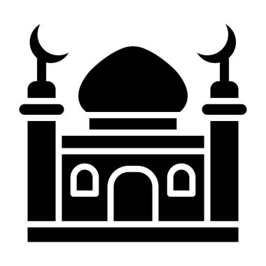 Minaret Vektör Simgesi Tasarım İllüstrasyonu