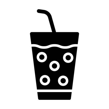 İçecek Vektörü Simgesi Tasarım İllüstrasyonu