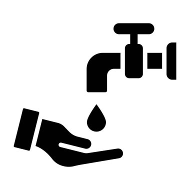 Wudhu Vektör Simgesi Tasarım İllüstrasyonu