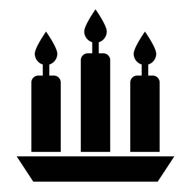 Mum Vektörü Simgesi Tasarım İllüstrasyonu