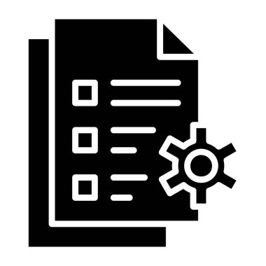 Dosya Yönetimi Vektör Simgesi Tasarım İllüstrasyonu