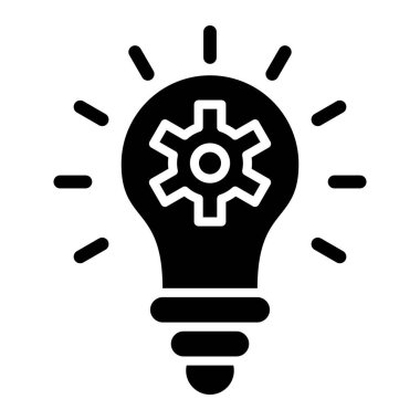 İcat Vektörü Simgesi Tasarım İllüstrasyonu