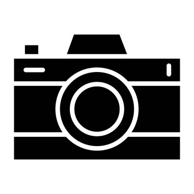 Fotoğraf makinesi Vektör Simgesi Tasarım İllüstrasyonu