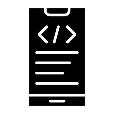 Uygulama Geliştirme Vektörü Simgesi Tasarım İllüstrasyonu