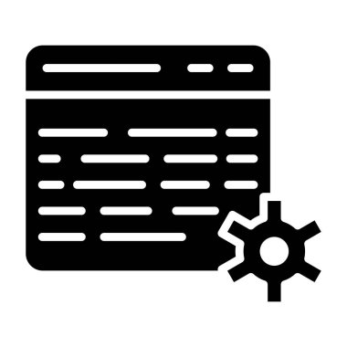 Web Ayarlama Vektörü Simgesi Tasarım İllüstrasyonu