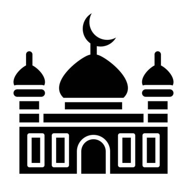 Cami Vektörü Simgesi Tasarım Çizimi