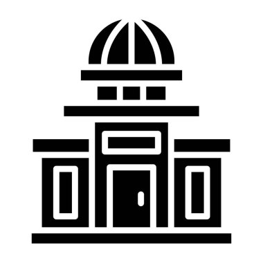 Hükümet binası Vektör Simgesi Tasarım İllüstrasyonu