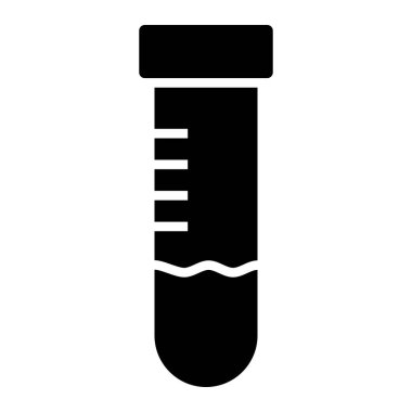 Test tübü Vektör Simgesi Tasarım İllüstrasyonu