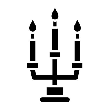 Mum Vektörü Simgesi Tasarım İllüstrasyonu