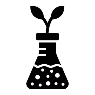 Bitki Vektörü Simgesi Tasarım İllüstrasyonu