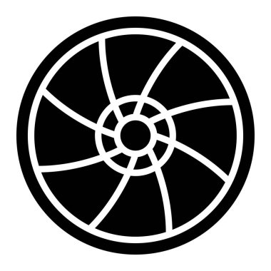 Lens Vektör Simgesi Tasarımı Çizimi