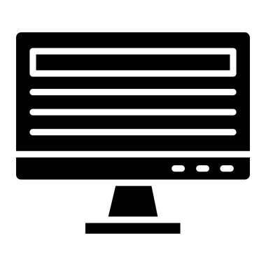 Çevrimiçi Vektör Simgesi Tasarım İllüstrasyonu