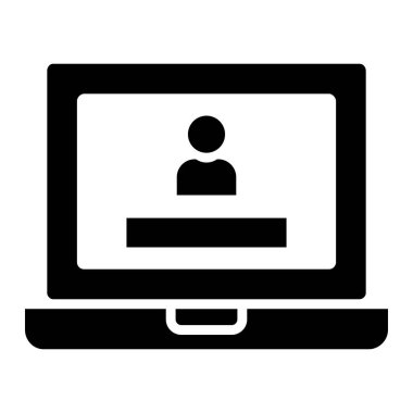 Bilgisayar Giriş Vektörü Simgesi Tasarım İllüstrasyonu