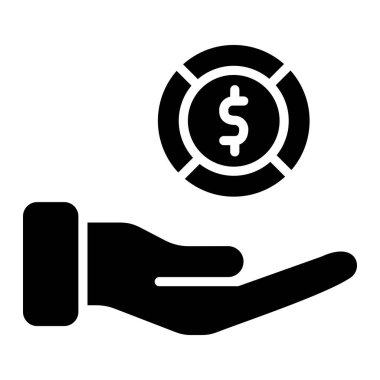 Para Ödeme Vektör Simgesi Tasarım İllüstrasyonu