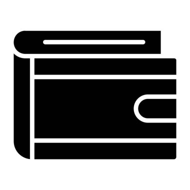 Cüzdan Vektörü Simgesi Tasarım İllüstrasyonu