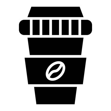 Kahve fincanı Vektör Simgesi Tasarım Çizimi