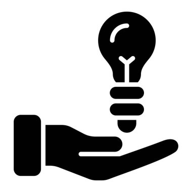 Çözüm Vektörü Simgesi Tasarım İllüstrasyonu