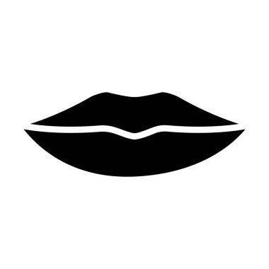 Lips Vektör Simgesi Tasarım İllüstrasyonu