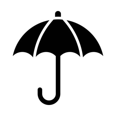 Şemsiye Vektör Simgesi Tasarım İllüstrasyonu