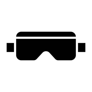 Gözlük Vektörü Simgesi Tasarım İllüstrasyonu