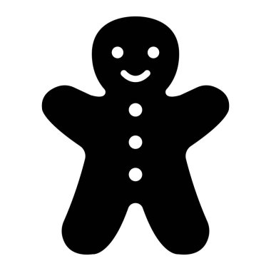 Zencefilli Kek Vektör Simgesi Tasarım Çizimi