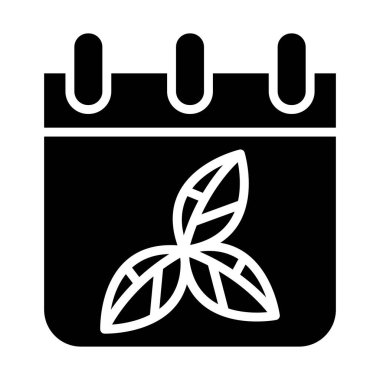 Takvim Vektörü Simgesi Tasarım İllüstrasyonu