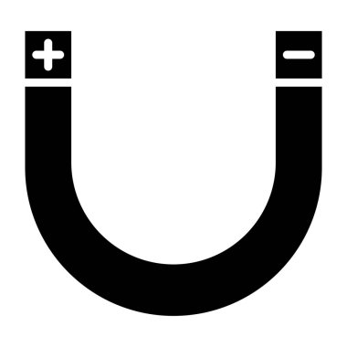 Magnet Vektör Simgesi Tasarım Çizimi