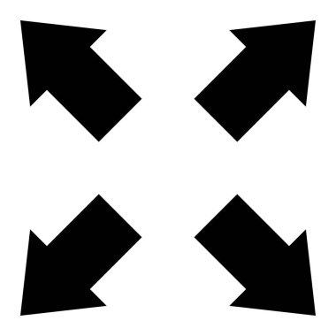 Vektör Simgesi Tasarım Resmini Genişlet