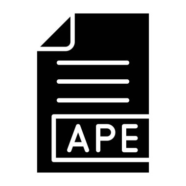 APE Vektör Simgesi Tasarım İllüstrasyonu