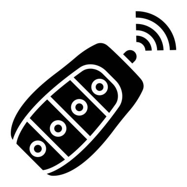 Akıllı Anahtar Vektörü Simgesi Tasarım İllüstrasyonu