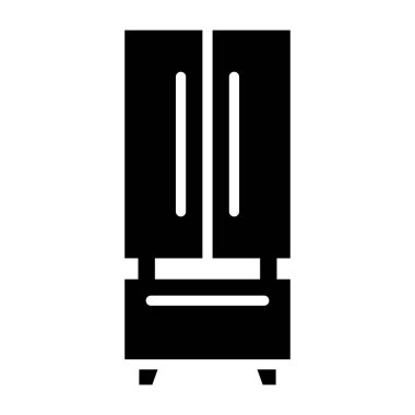 Buzdolabı Vektör Simgesi Tasarım İllüstrasyonu