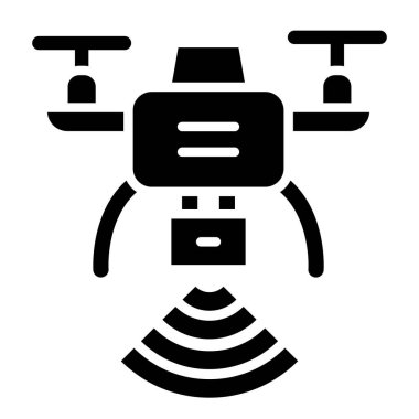 Drone Vektör Simgesi Tasarım İllüstrasyonu